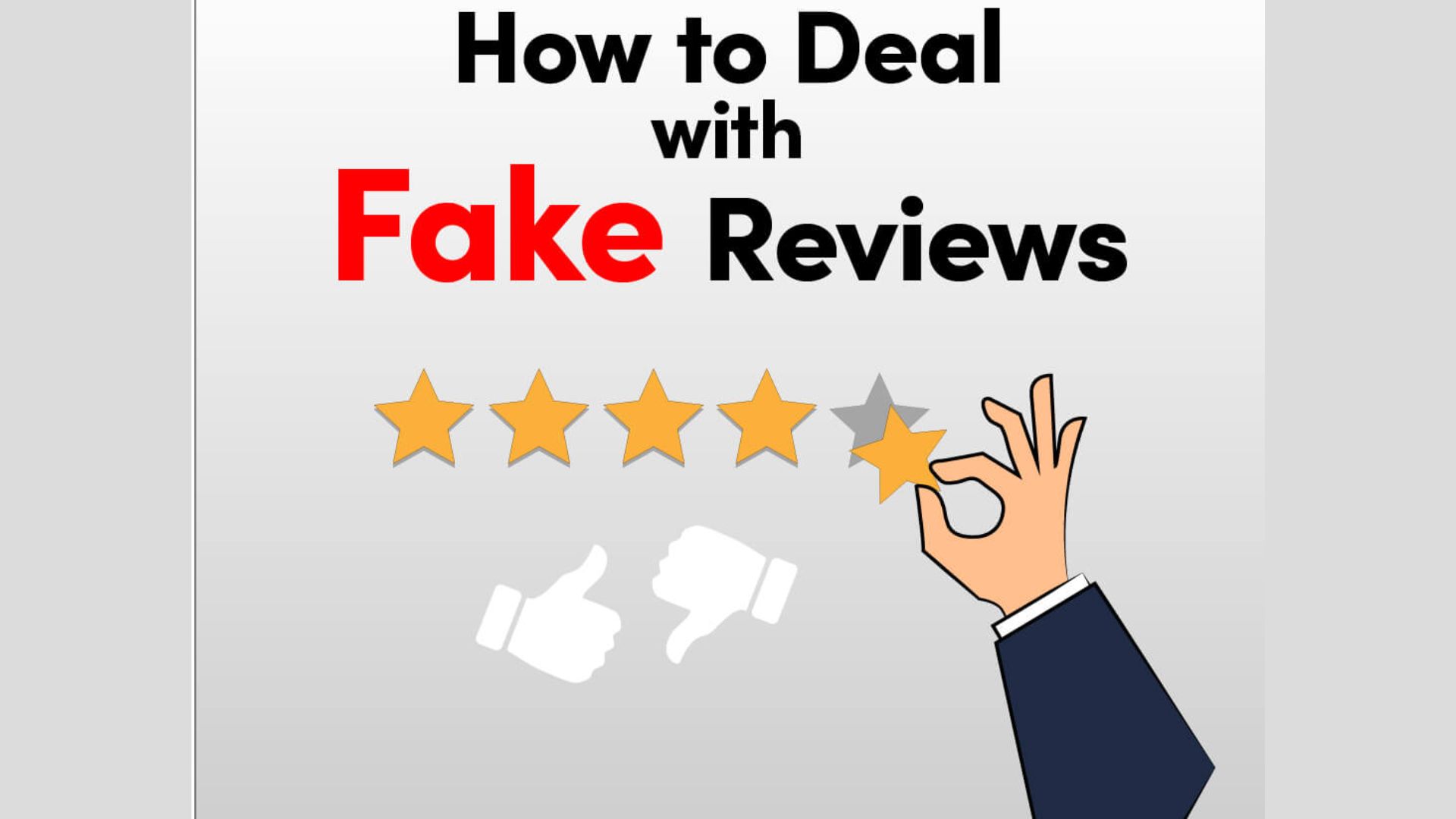 how to deal with fake reviews